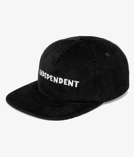 Independent Beacon Corduroy Cap Black