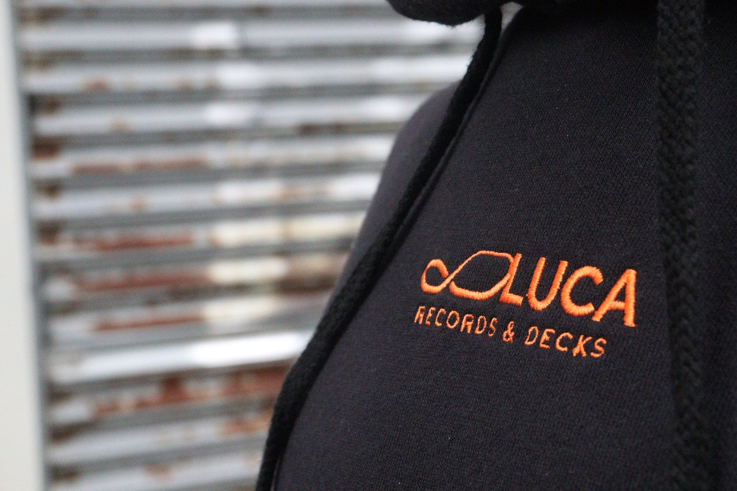 Luca Records & Decks Hoody Black (Embroidered)