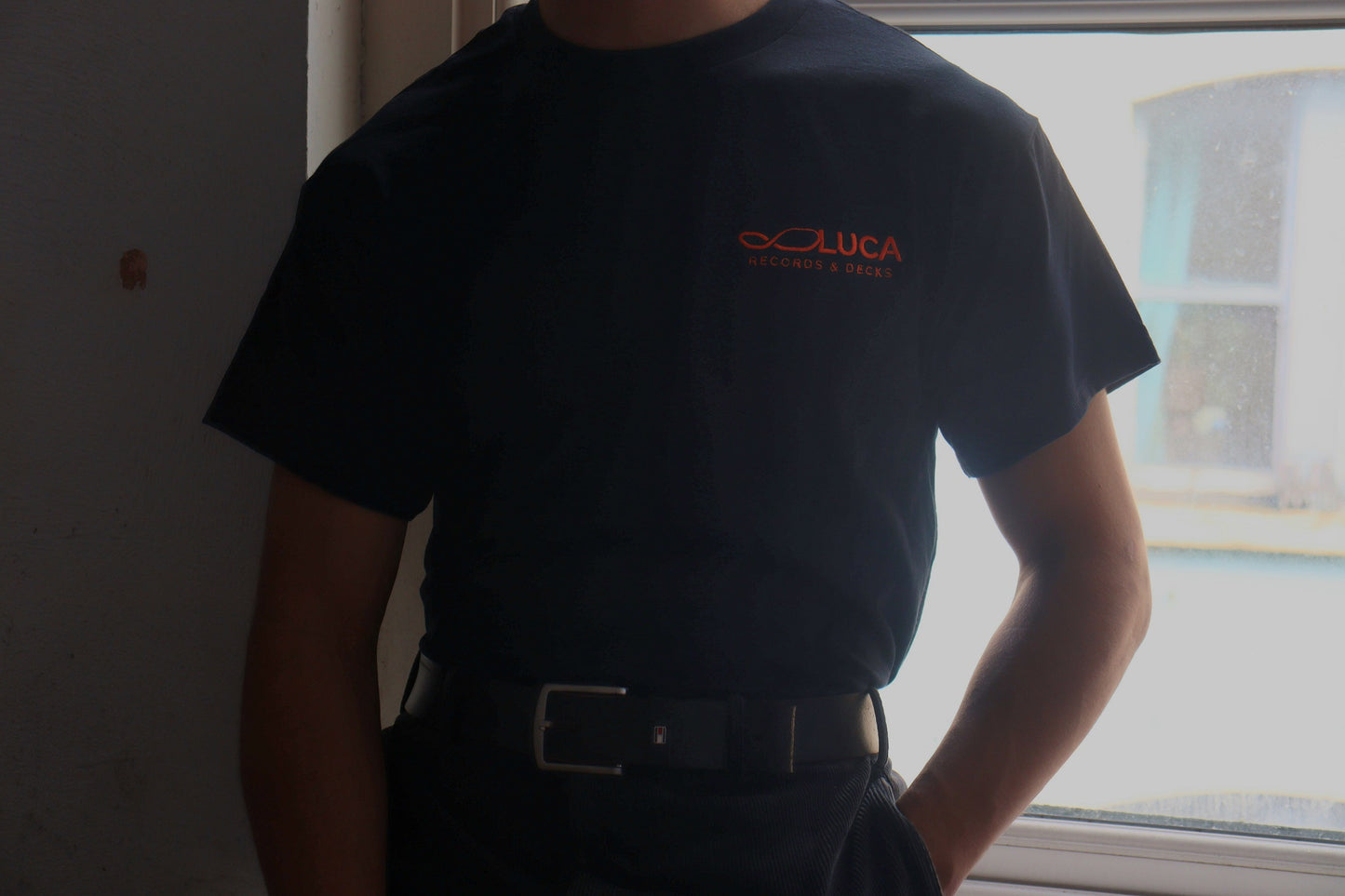 Luca Records & Decks Tee Black (Embroidered)