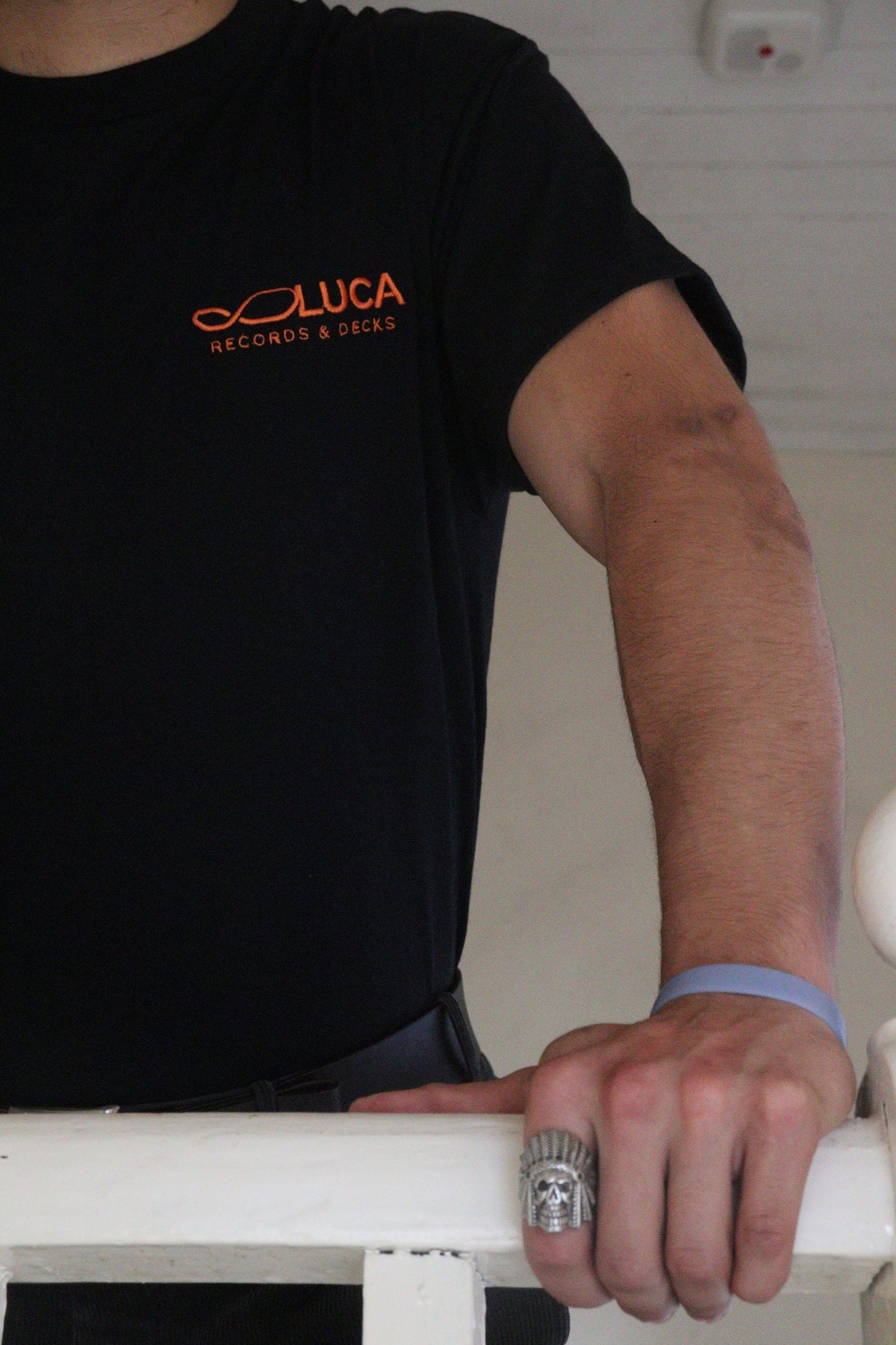 Luca Records & Decks Tee Black (Embroidered)