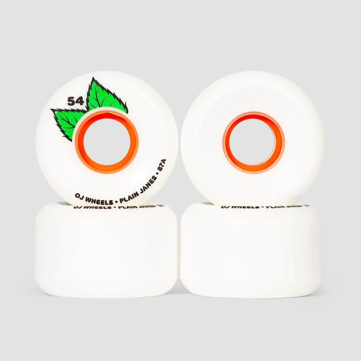 OJ Soft Wheels Plain Jane Keyframe 87a White 58 MM