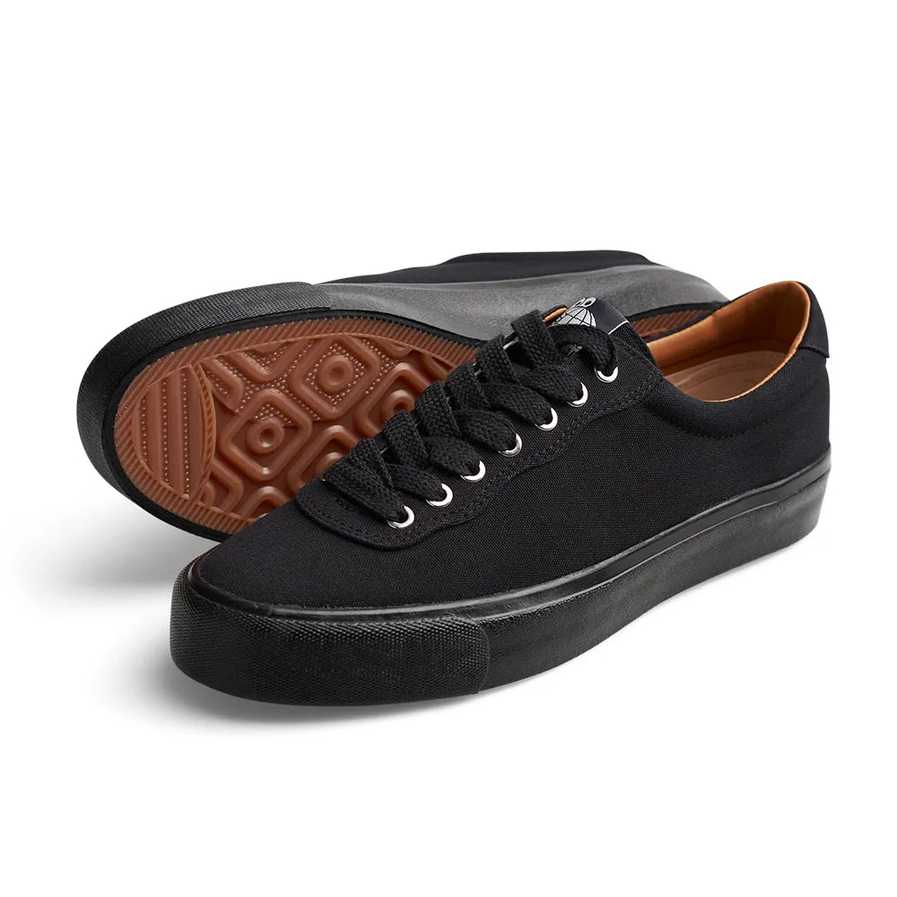 Last Resort Black Canvas Shoe (Black Sole)