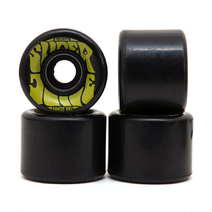 OJ Soft Wheels (UK) Mini Super Juice 78a Black With Yellow Graphic 55 MM