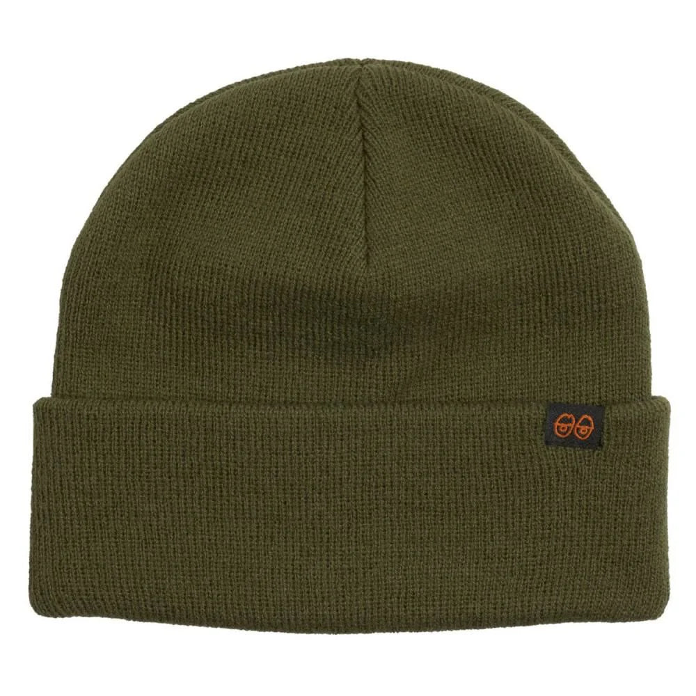 Krooked Beanie Eyes Clip Olive/Black/Orange O/S ADULT
