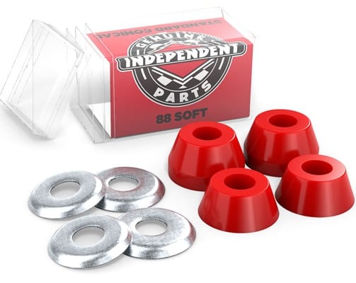 Indy Bushings (POP 4) (UK) Standard Conical Soft 88a Red Red
