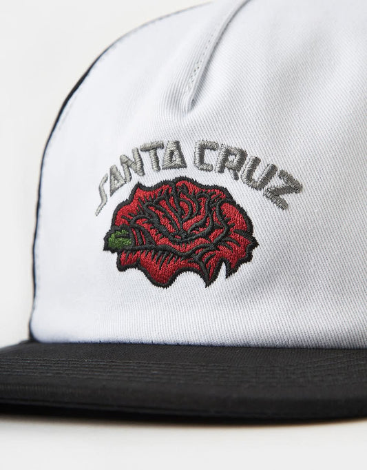 Santa Cruz Cap Dressen Roses Solo White/Black O/S ADULT