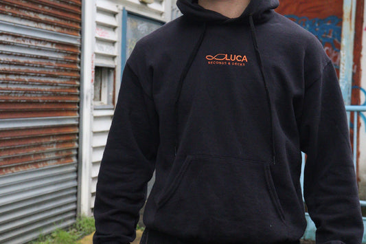 Luca Records & Decks Hoody Black (Embroidered)