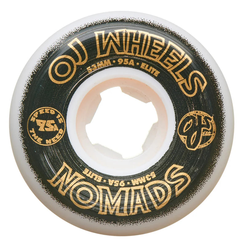 OJ Elite Wheels (UK) Nomads 95a White 53 MM