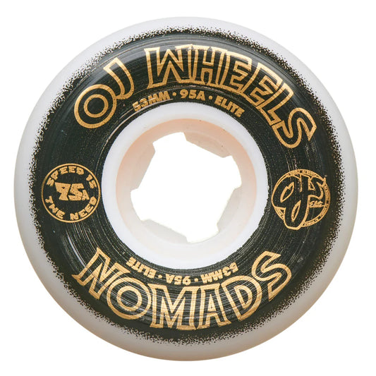 OJ Elite Wheels (UK) Nomads 95a White 53 MM