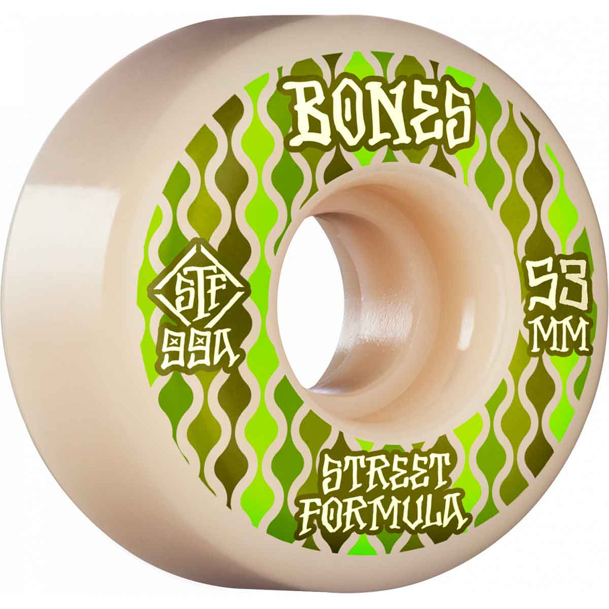 Bones Wheels STF Retros 99a Standard White 53mm