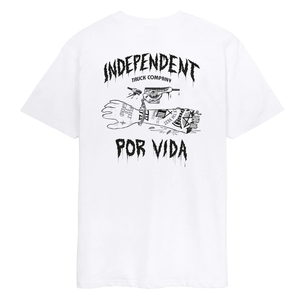 Independent T-Shirt Por Vida White