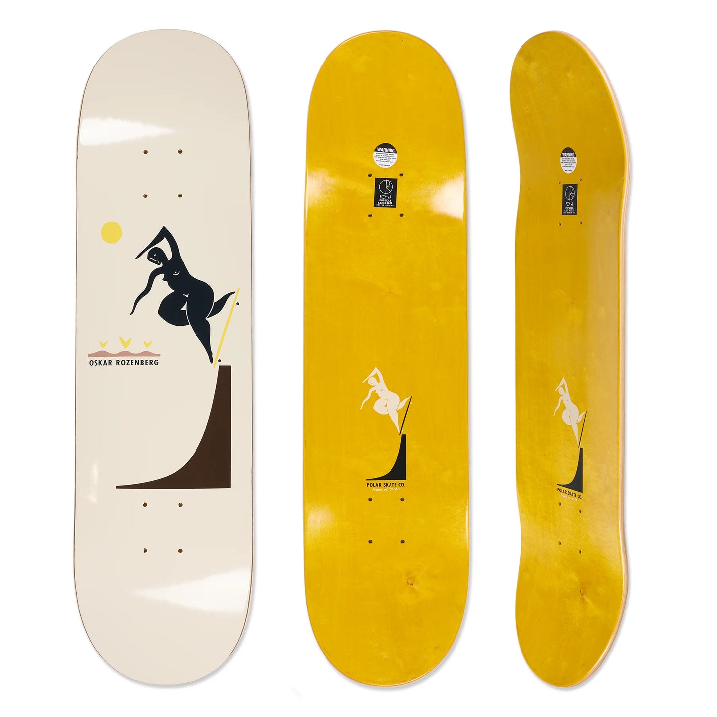 Polar Oskar Rozenberg Bs Noseblunt (Cream) 8.5" Deck