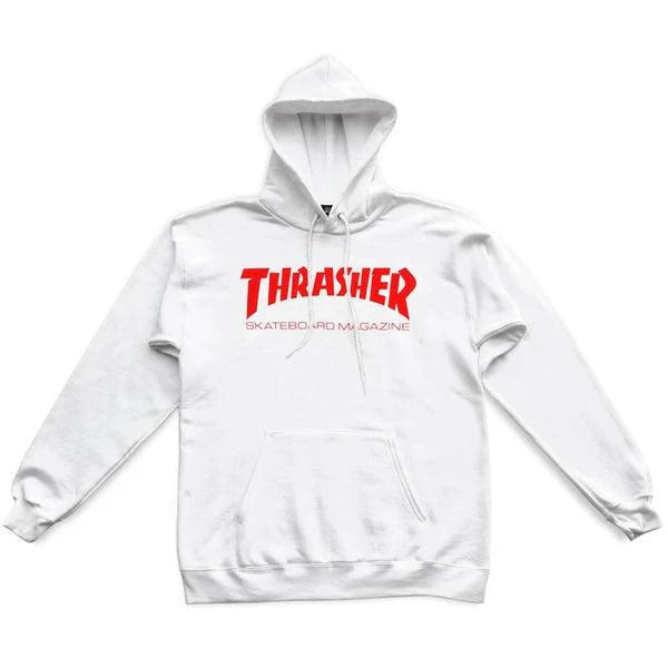 Thrasher Hoody Skate Mag Hoody White/Red Medium Adult