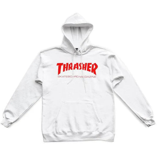 Thrasher Hoody Skate Mag Hoody White/Red Medium Adult