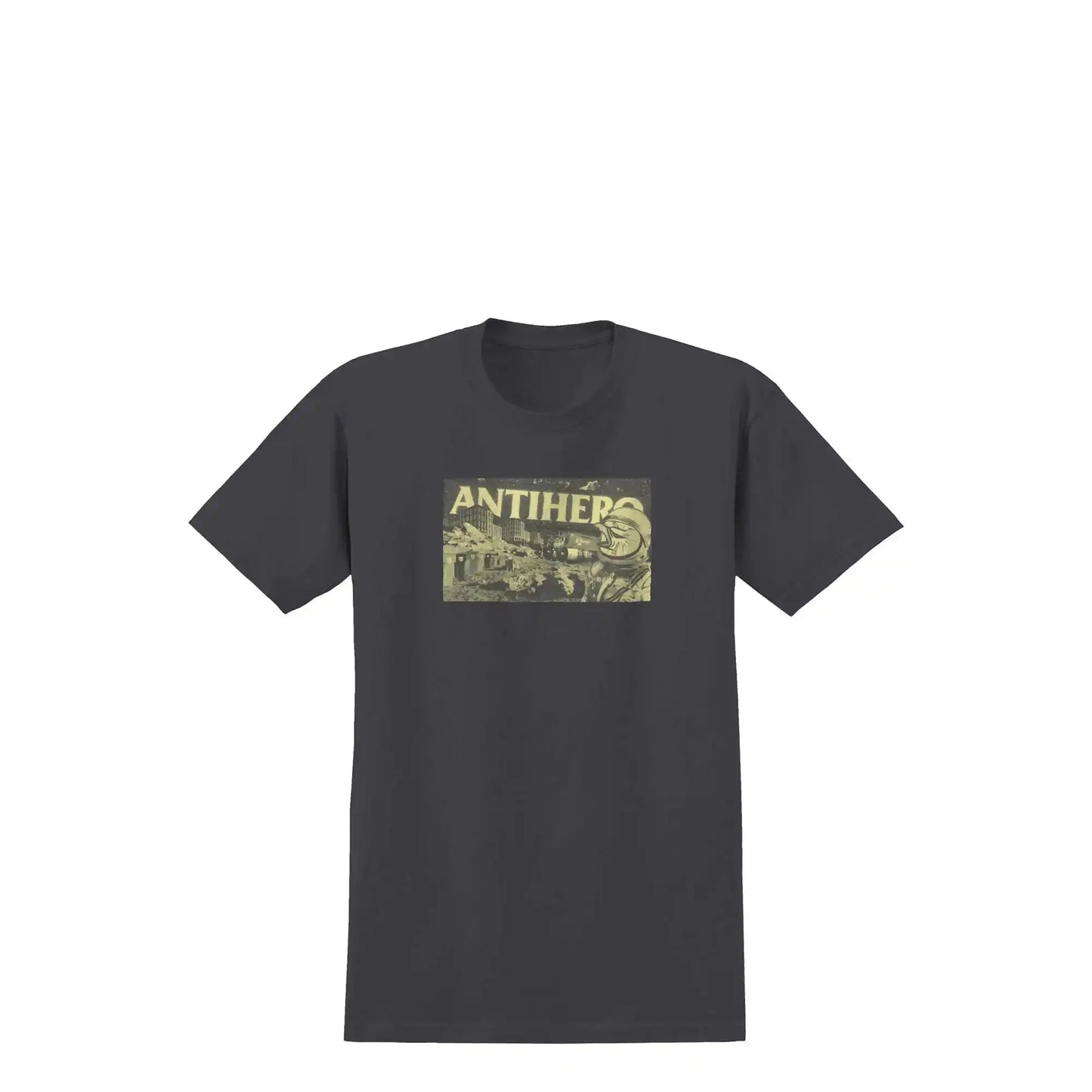 Antihero T Shirt Space Condo Coal/Pale Yellow Size Medium