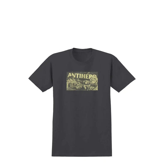 Antihero T Shirt Space Condo Coal/Pale Yellow Size Medium