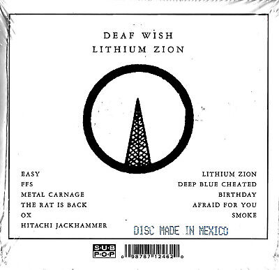 Deaf Wish - Lithium Zion CD